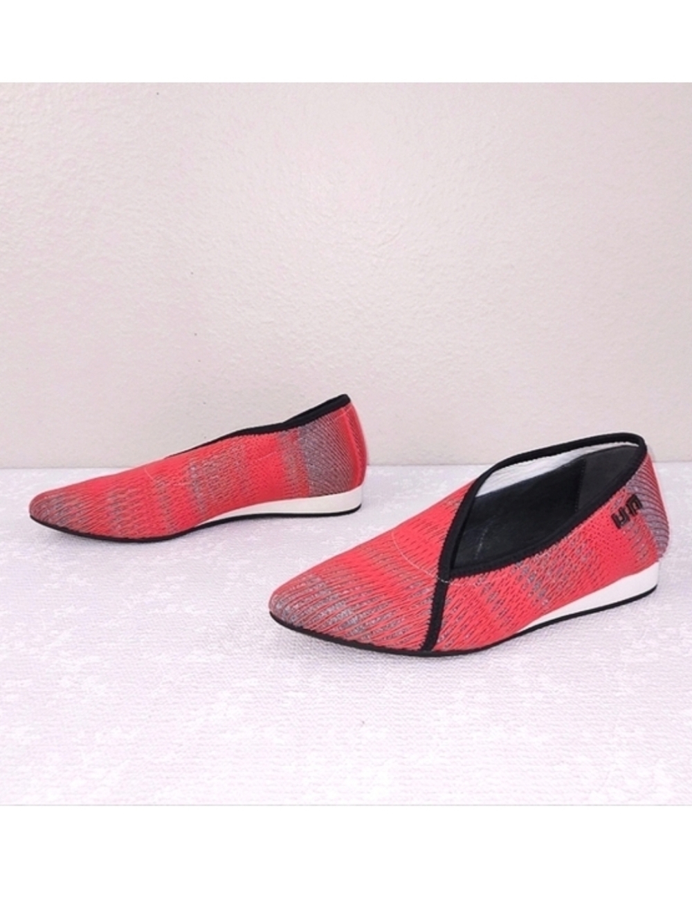 United Nude Fold Lite Lo Flats Coral Pink Red Slip-On EU 37